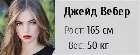 Вебер рост