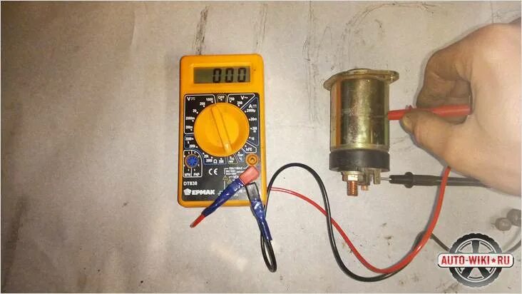 Как проверить втягивающее стартера ваз. Сопротивление обмотки втягивающего реле. Сопротивление обмоток втягивающего реле стартера. Реле стартера сопротивление обмотки. Сопротивление обмоток втягивающего реле стартера 2110.