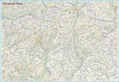Белгородская область с городами и селами