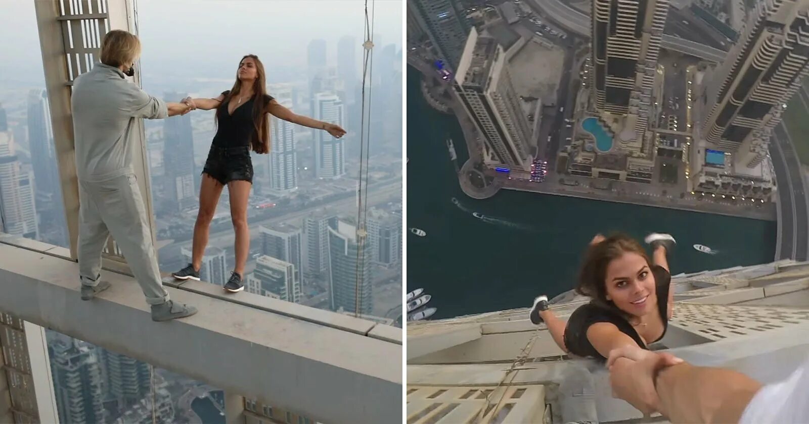 Переместился в девушку. Вики Одинцова на крыше Дубай. Вики Одинцова на небоскребе.