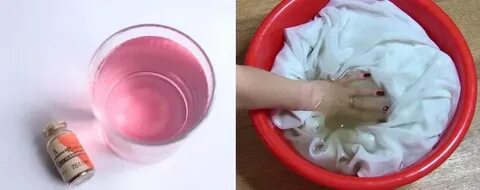 Отбеливание с марганцовкой и хозяйственным мылом