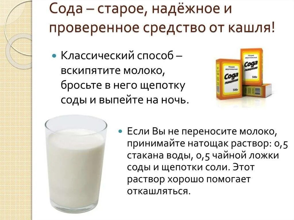 Сода при ларингите