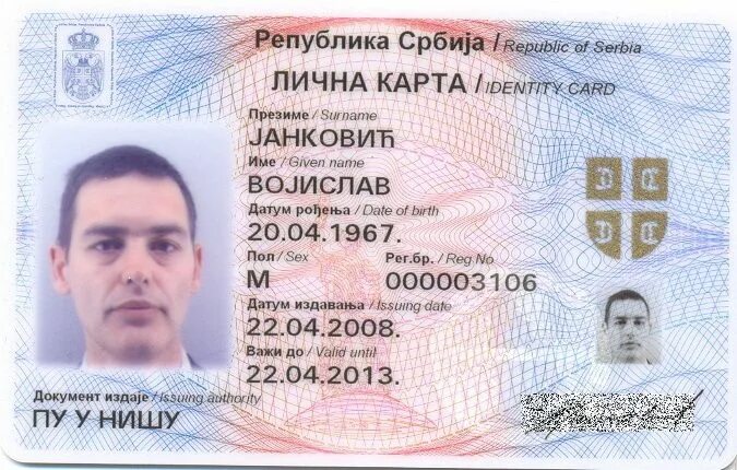 Хорватские фамилии. ID карта Греции.