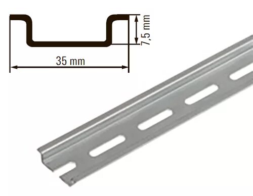 Din рейка 35х7 мм. Din рейка TS 35х7.5. Din-рейка симметричная горизонтальная TS 35/7,5 35х7,5х800мм. Ts35/7.5 din-рейка.