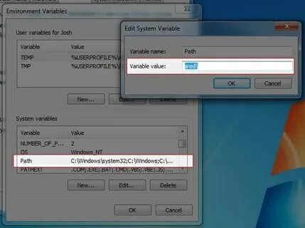 Make set environment variable