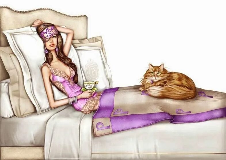 Катя устала. Смешная девушка рисунок. Девочка и кот на диване. Рисунки женщин смешные. Нарисованные женщины смешные.