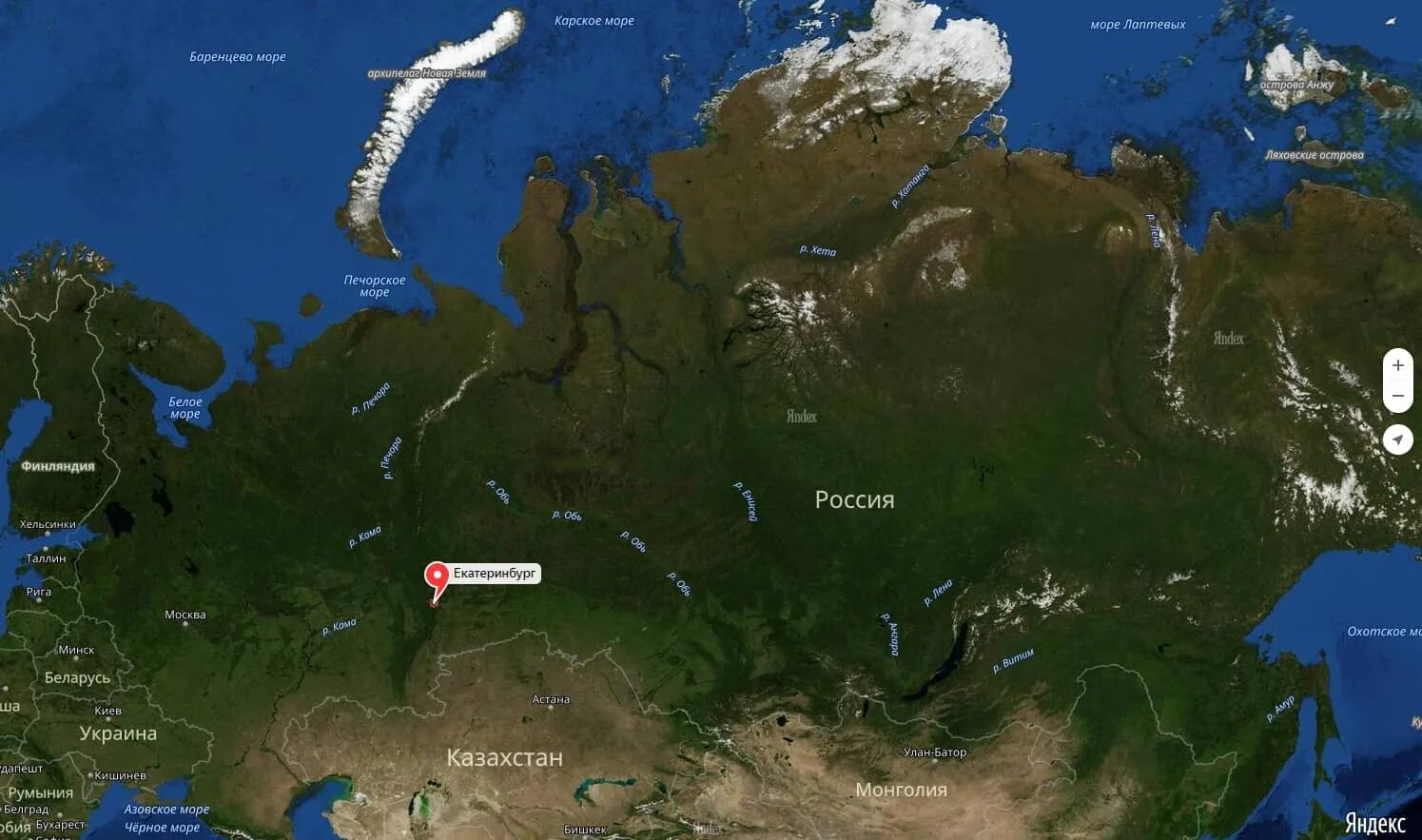 Карта спутник местоположение