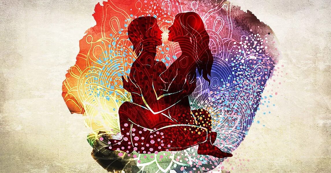 тантрическая любовь. свет любви. энергия взаимной любви. волшебство любви. любовь абстракция.