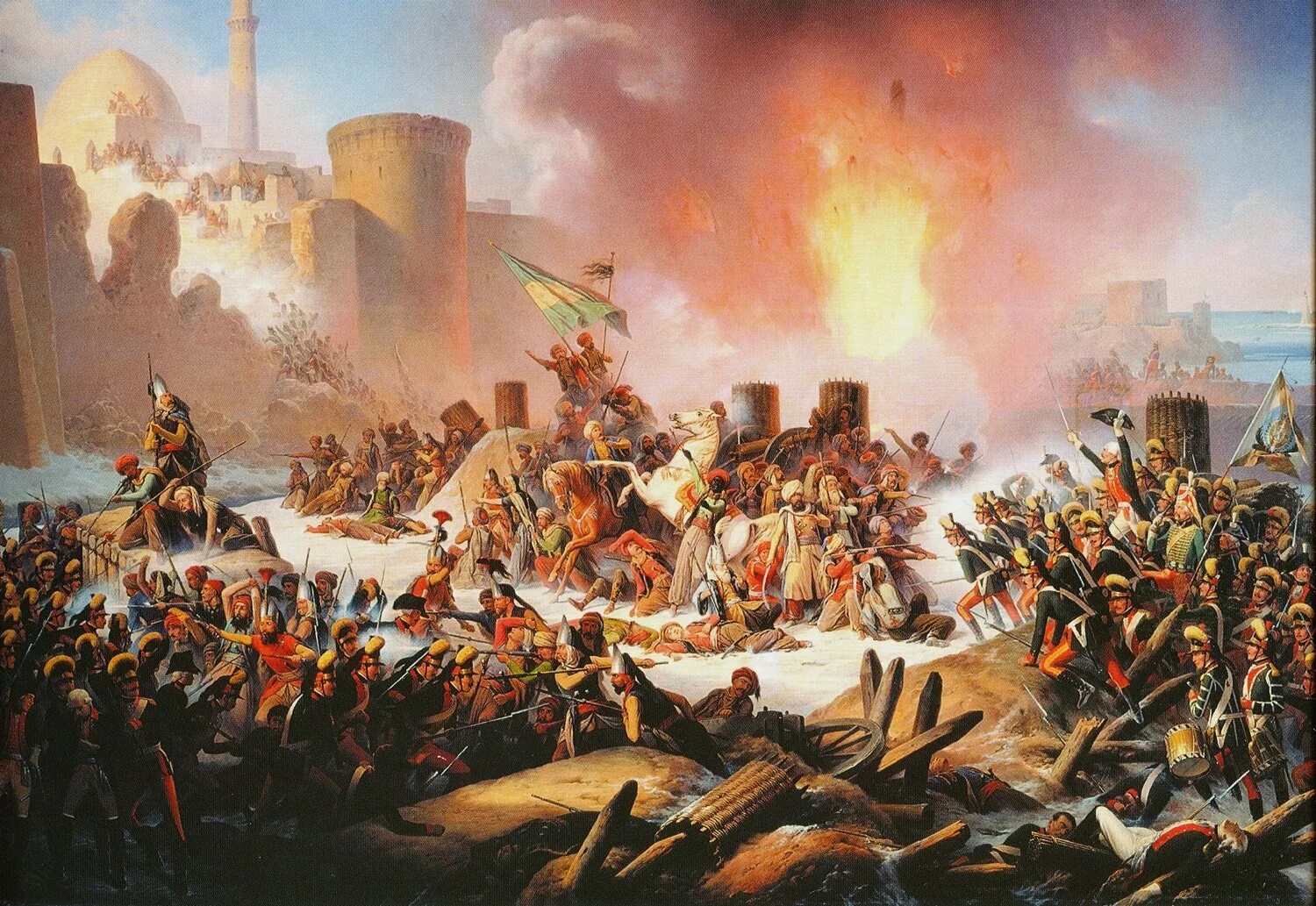 Картина взятие. Штурм крепости Очаков 1788. Штурм Очакова 6 декабря 1788 года. Штурм Очакова 1788 картина. Штурм Очакова 1788 Потемкин.