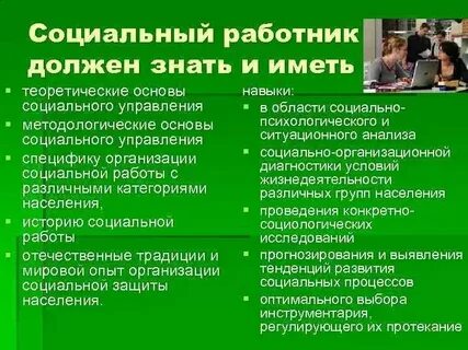 Спо социальный работник