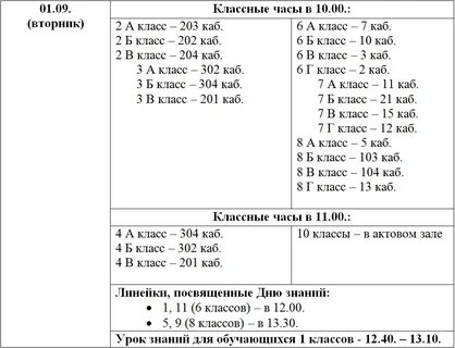 Классные часы в 5 классе в октябре