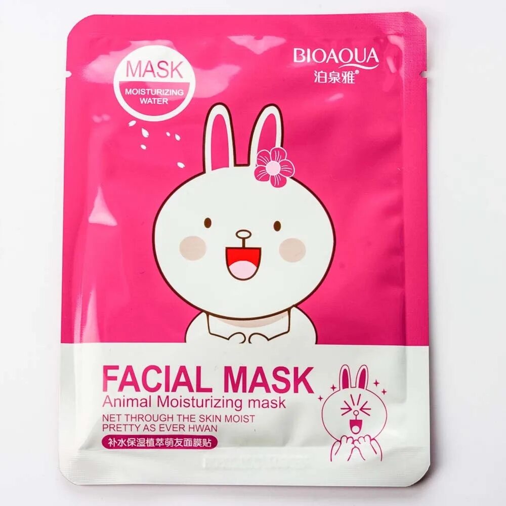 Тканевые маски bioaqua. Тканевая маска BIOAQUA facial Mask animal. Тканевая маска BIOAQUA facial Mask animal Moisturizing Mask,30g. BIOAQUA маска-салфетка для лица с экстрактом. Маска БИОАКВА С зайцем.