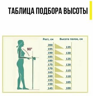 Подобрать высоту скандинавской