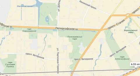 Карта полежаевского парка