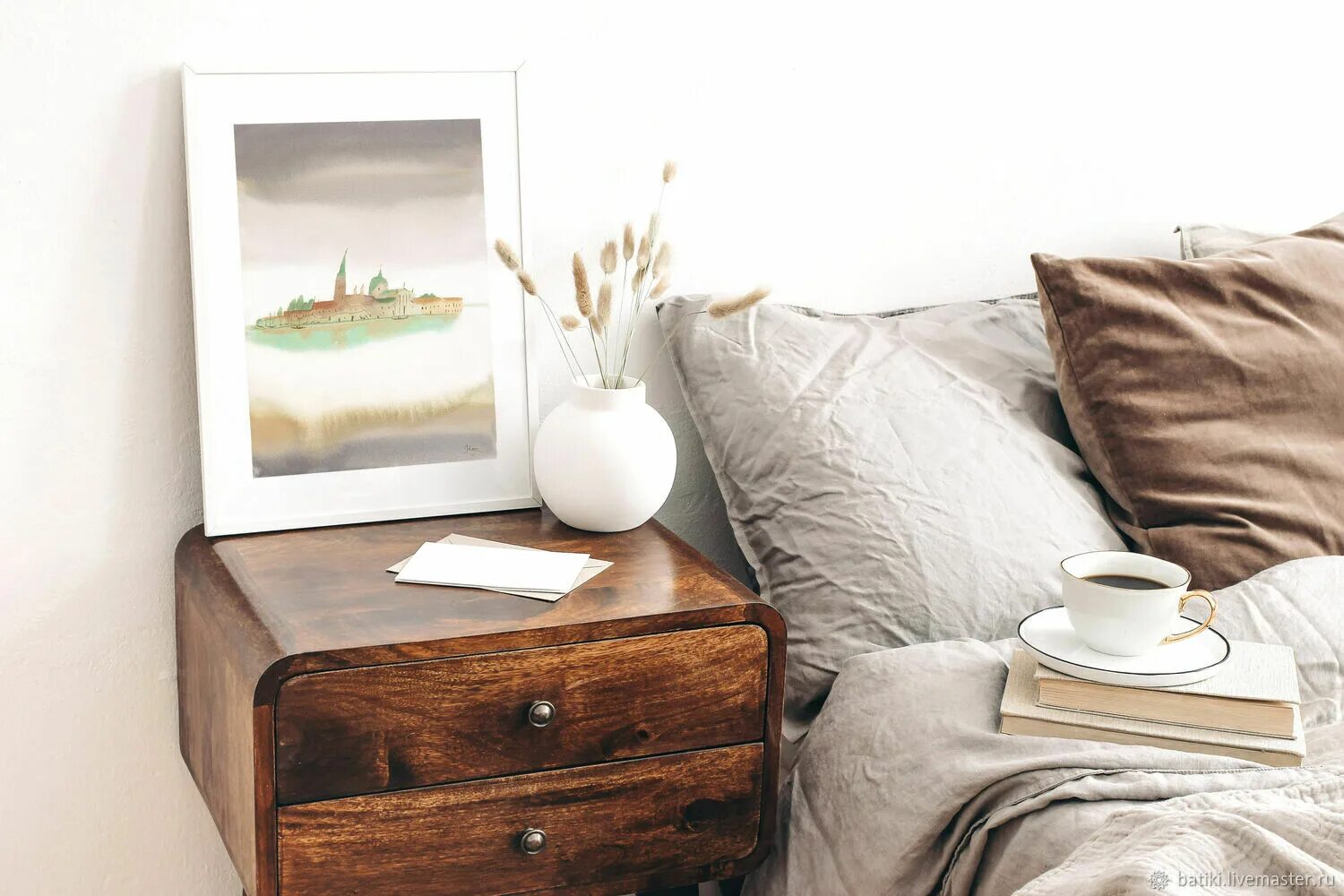 On the bedside table