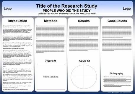 A #poster template for your #academic #scientific #research an easy outline...