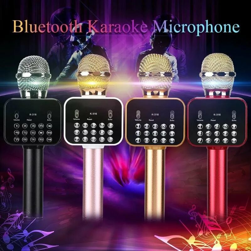 Караоке микрофон со словами. Микрофон k-316. Микрофон караоке блютуз с динамиком. Микрофон Bluetooth k-316. Микрофон Bluetooth k-316 красный.