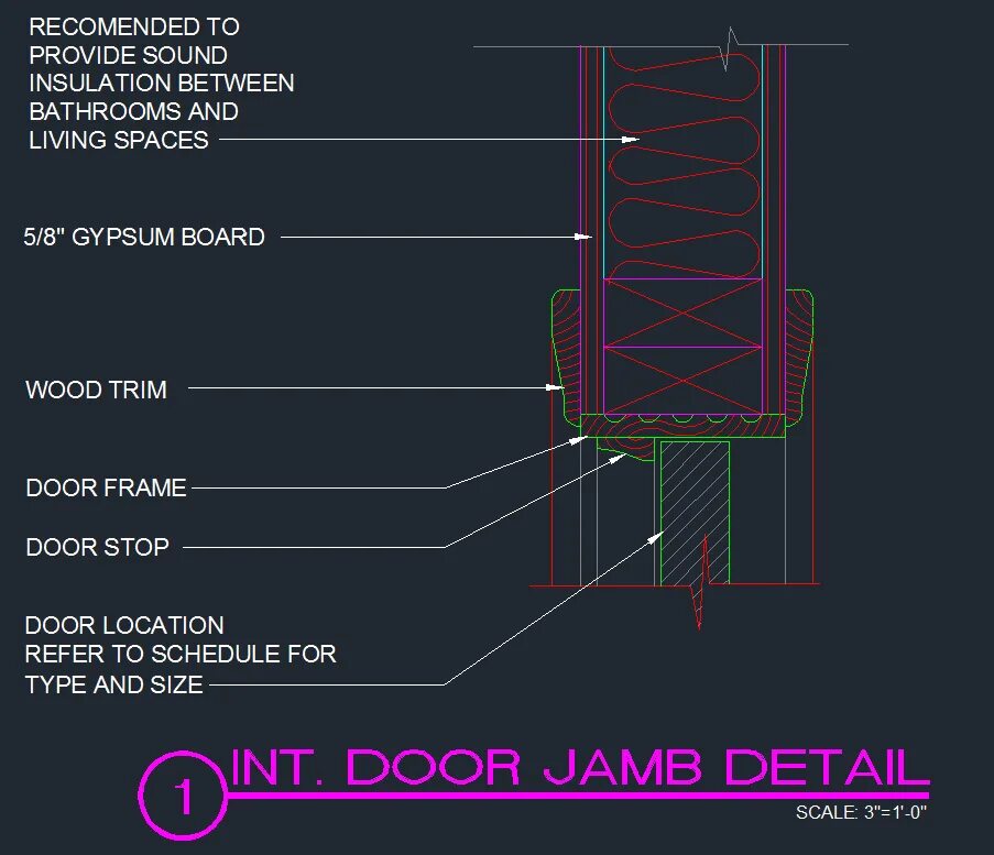 Detail. Door detail. Door Jamb. План трим. Outdoor трим план.