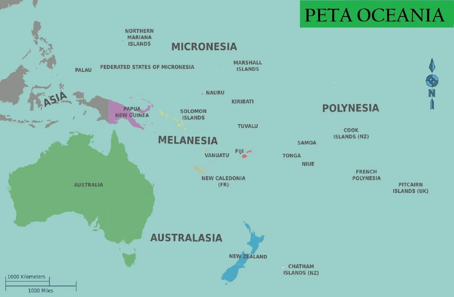 Страны океании австралия и новая зеландия. Океания Микронезия Полинезия Меланезия. Острова Океании Австралии. Карта Океании Меланезия Полинезия Микронезия.