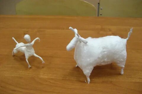 Ватная игрушка каркас из проволоки