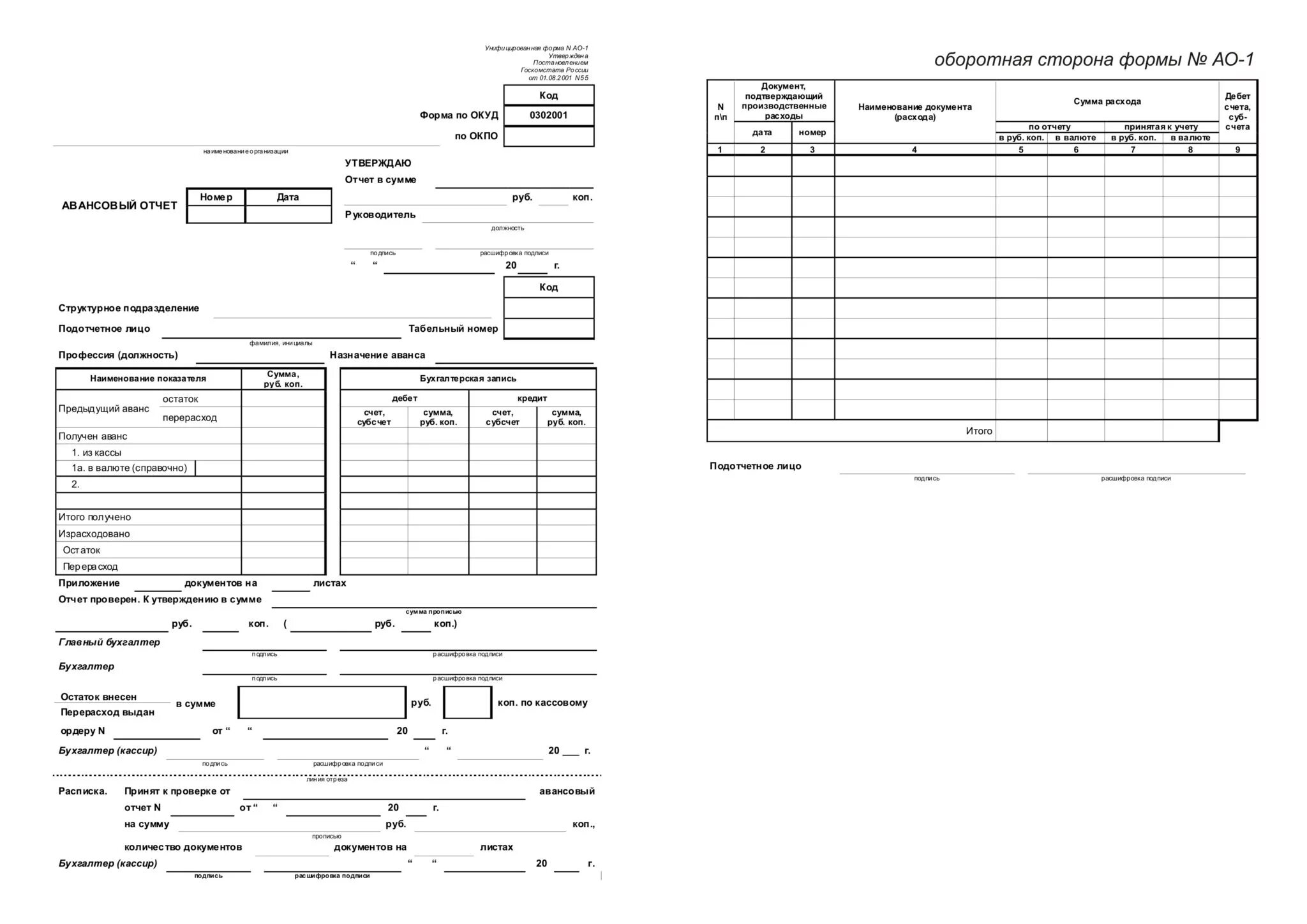 Бухгалтерский документ образец. Форма авансового отчета. Авансовый отчет (форма № ao-l). Авансовый отчет бланк образец. Авансовый отчет бланк образец 2020.