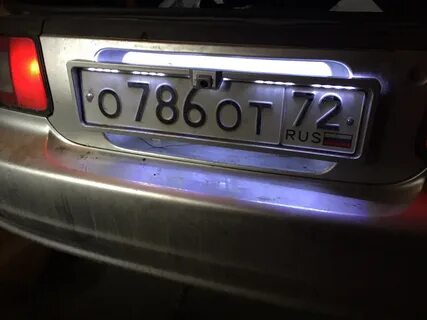 Подсветка номера тойота