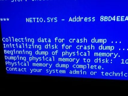 Netio sys синий экран