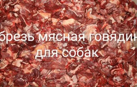 Обрезь говяжья для собак
