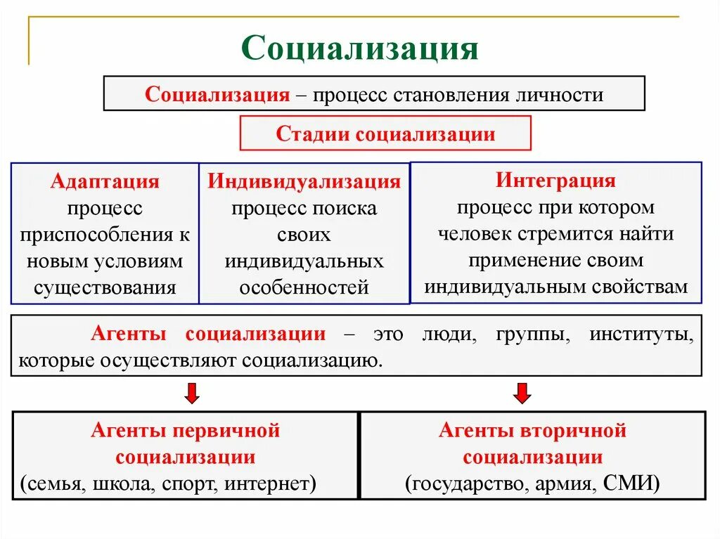 Социализация процесс становления. Стадия интеграции в социализации. Адаптация социализация индивидуализация. Стадия индивидуализации социализации.