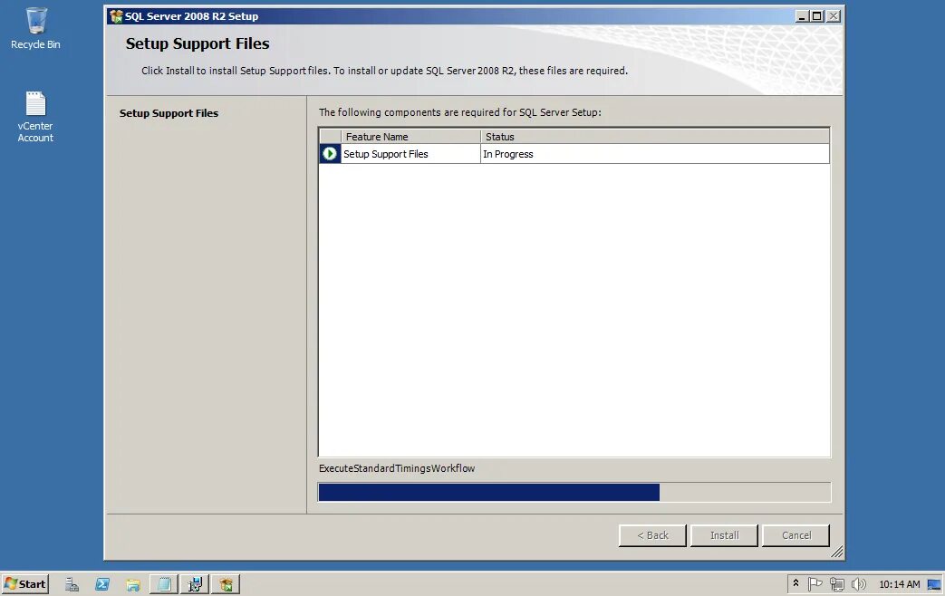 Install back