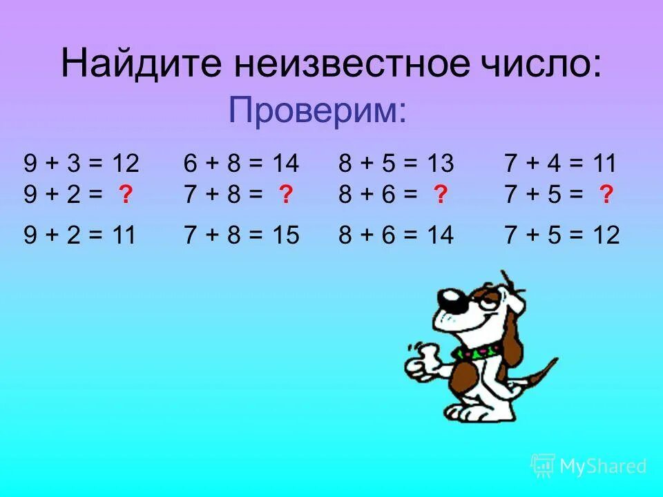 Числа в пределах 20 1 класс