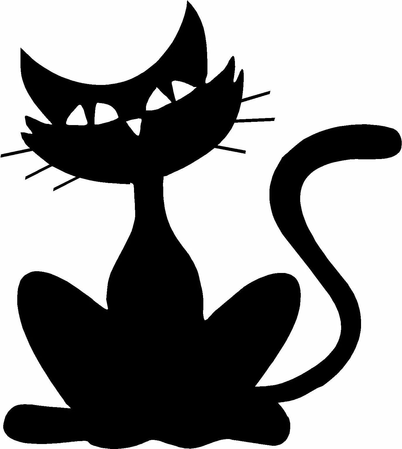 Кошка для вырезания из бумаги. Трафарет кошки. Силуэт кошки. Трафарет кошки для вырезания. Черный кот силуэт.