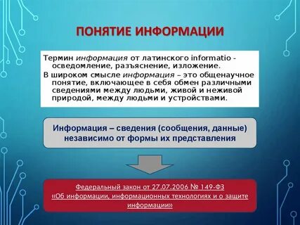 Информационные технологии определение фз