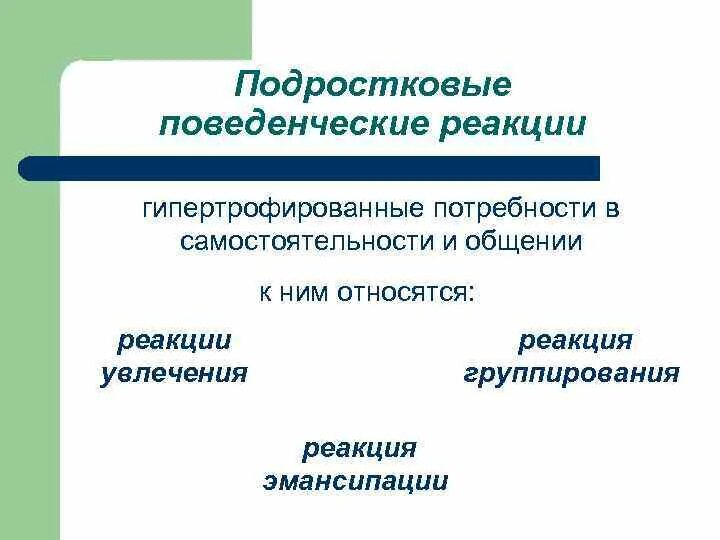 Сложные поведенческие реакции. Подростковые поведенческие реакции. Гипертрофированная потребность в общении. Поведенческие реакции в подростковом возрасте. Специфические подростковые поведенческие реакции.