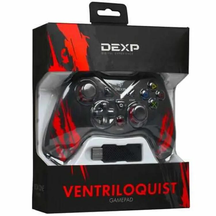 Геймпад беспроводной DEXP Ventriloquist черный AliExpress