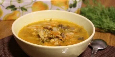 Гороховый суп с капустой