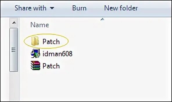 Patch folder. Patch folder