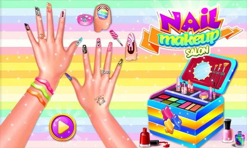 Маникюр девочки играть: найдено 90 изображений