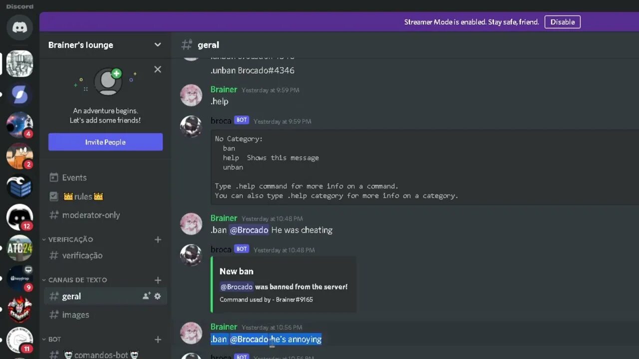 Discord python commands