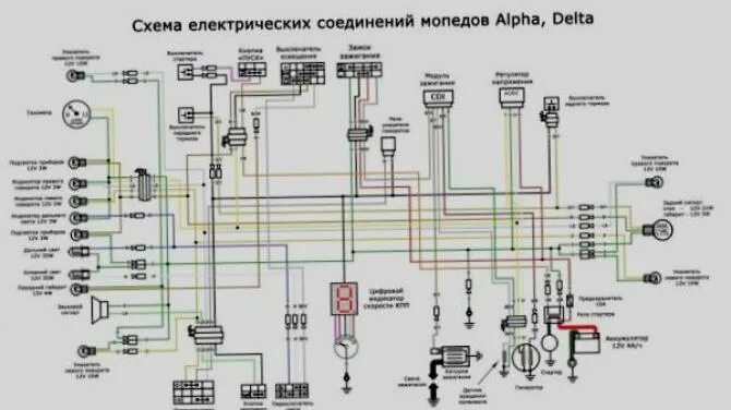 Электросхема китайского скутера 150 кубов 4т. Схема электропроводки мопеда омакс 50 кубов. Электросхема мопеда Альфа 125. Электрическая схема китайского скутера 4т 50сс. Зажигание мопеда альфа 110