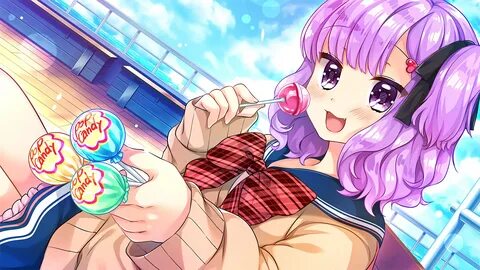 Descargar fondo de pantalla gratis Chupete, Animado, Chica para móvil. 