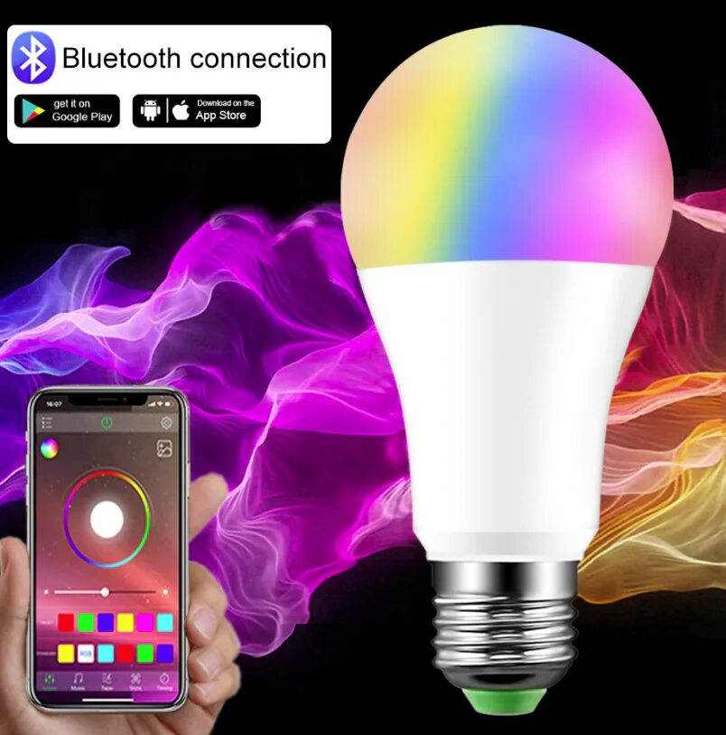 Bluetooth лампа. Лампа е27 RGB. Лампочки светодиодные е27 с блютуз. Умная лампочка е27. Умная лампа RGB.