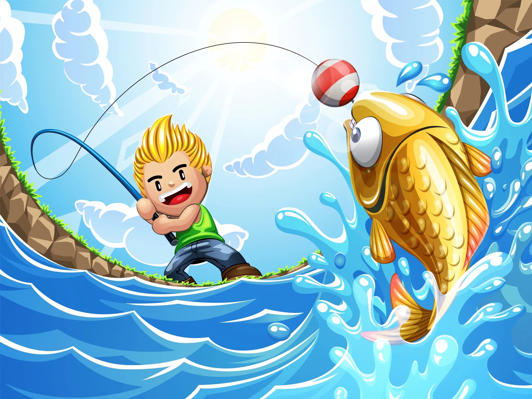 Exquisite fishing gameplay