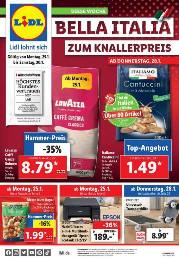 Lidl prospekt. Lidl prospekt