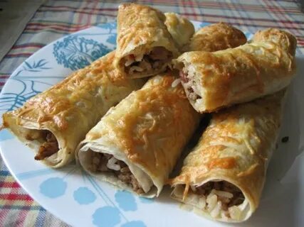 Трубочки с мясом