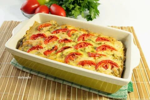 Овощи в духовке запеченные в сливках