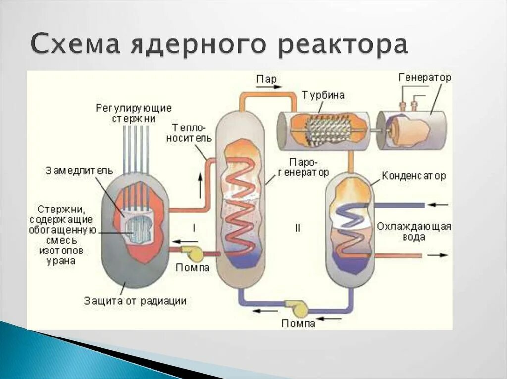 Схема охлаждения атомного реактора. Легководный ядерный реактор схема. Принцип действия ядерного реактора схема. Схема ядерного реактора физика 9 класс.