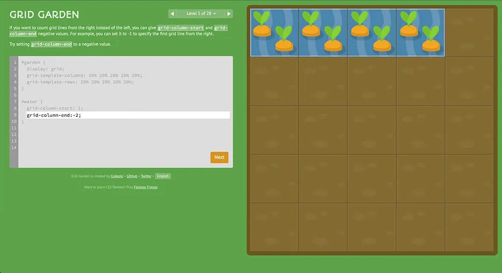 Css grid garden. Grid garden 24 уровень. flexbox игра. grid задание. grid garden 3 уровень.