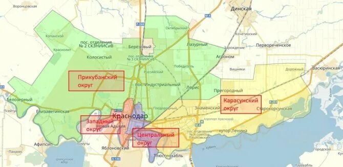 Районы Краснодара на карте. Карта Краснодара по районам. Краснодар районы города на карте. Районы города Краснодара на карте с границами.