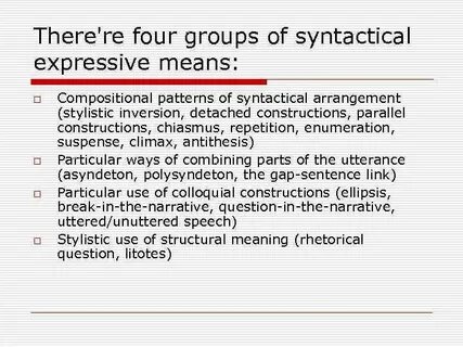 Means of expression